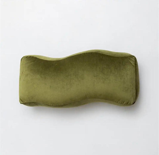 The Waves Velvet Green Cushion